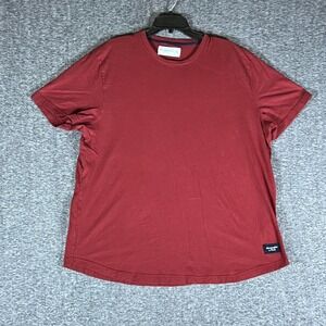 Abercrombie Fitch Mens XXL Soft A F Tee Red Short Sleeve Crew Neck‎ T Shirt